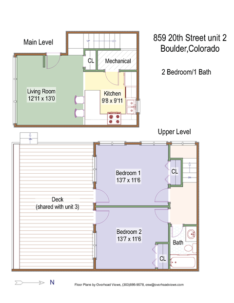 859 20th Street Unit 2 Floorplan